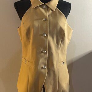 White House Black Market Tan Vest